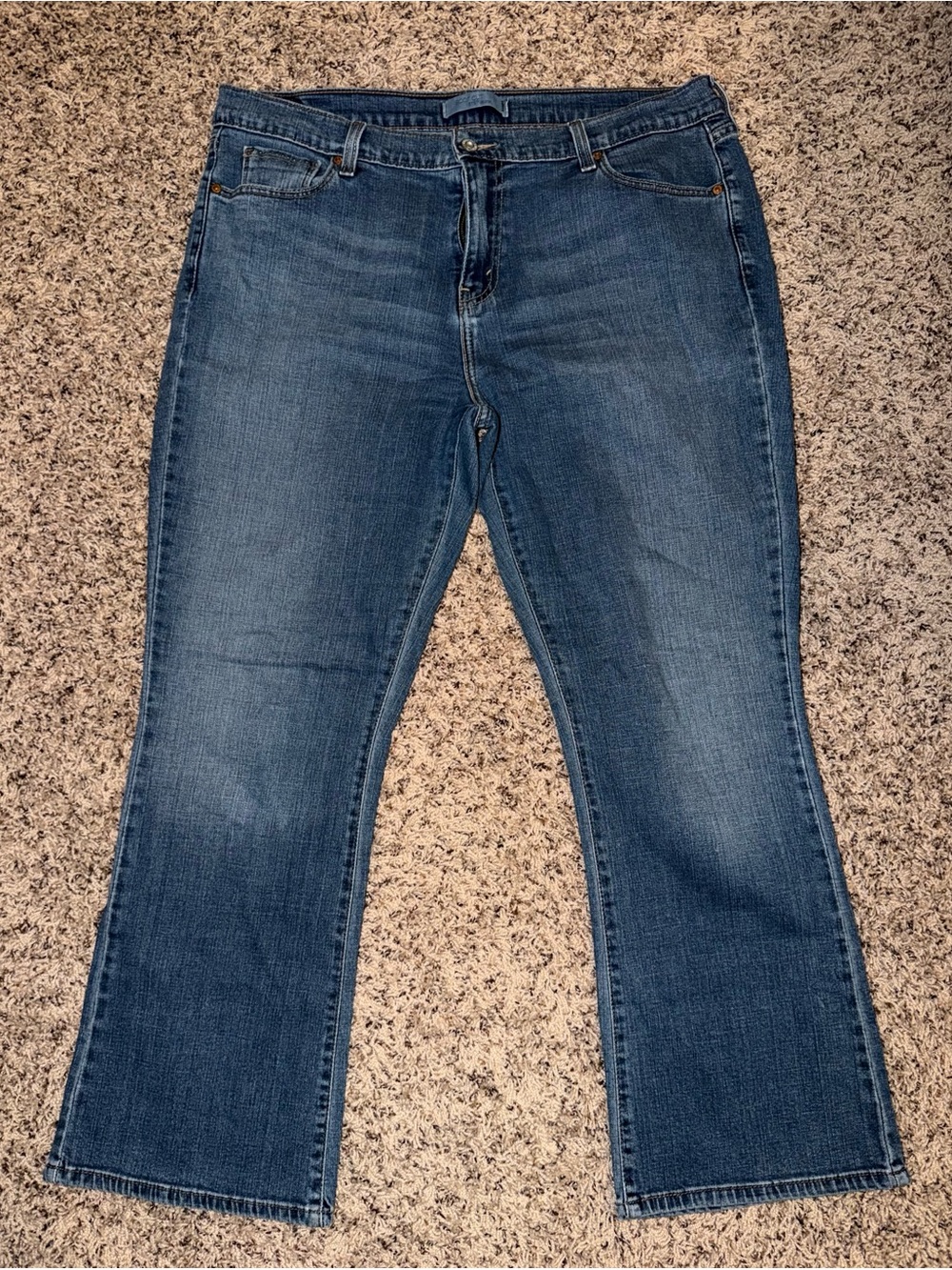 Levi's Women's Faded Blue Flare Jeans